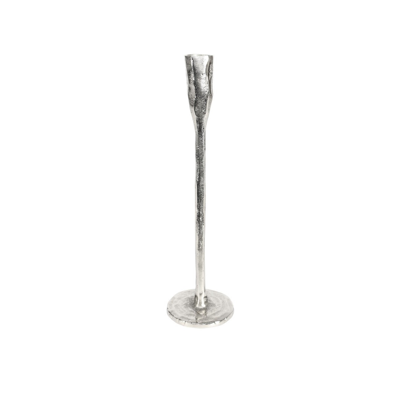 Finsbury Candle Stick Raw Silver 3 sizes 1 set