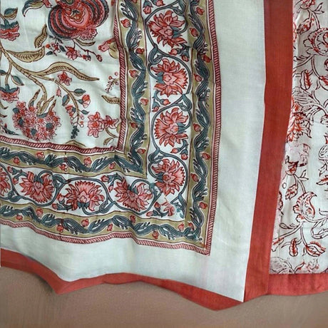 PARI Hand Block Printed Bedspread