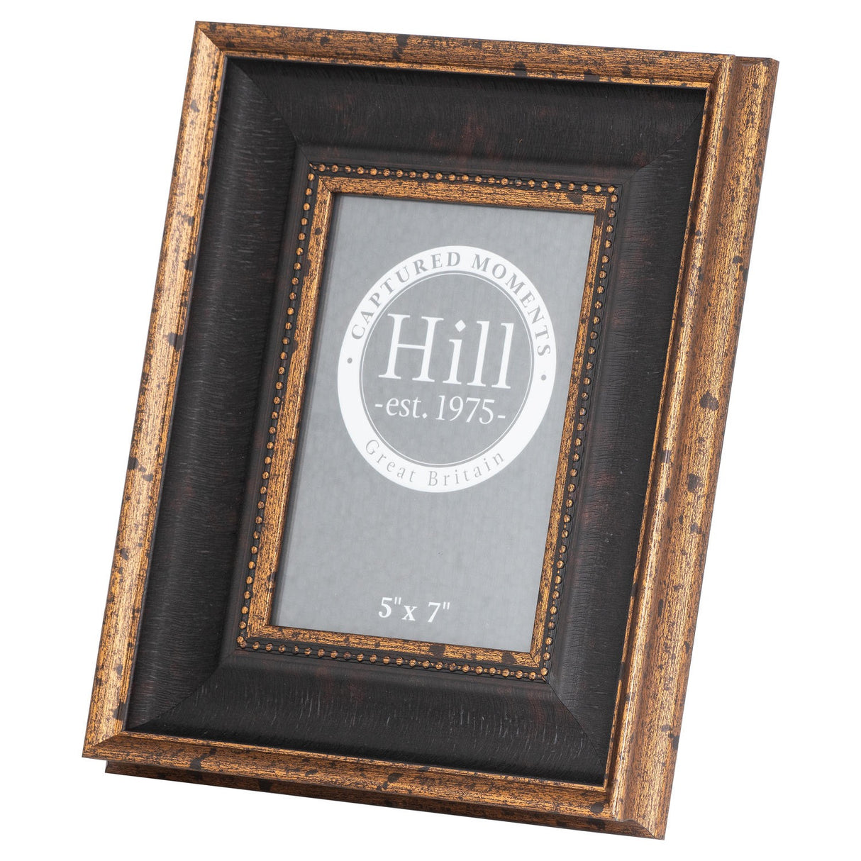 Black Antique Gold Beaded 5X7 Photo Frame