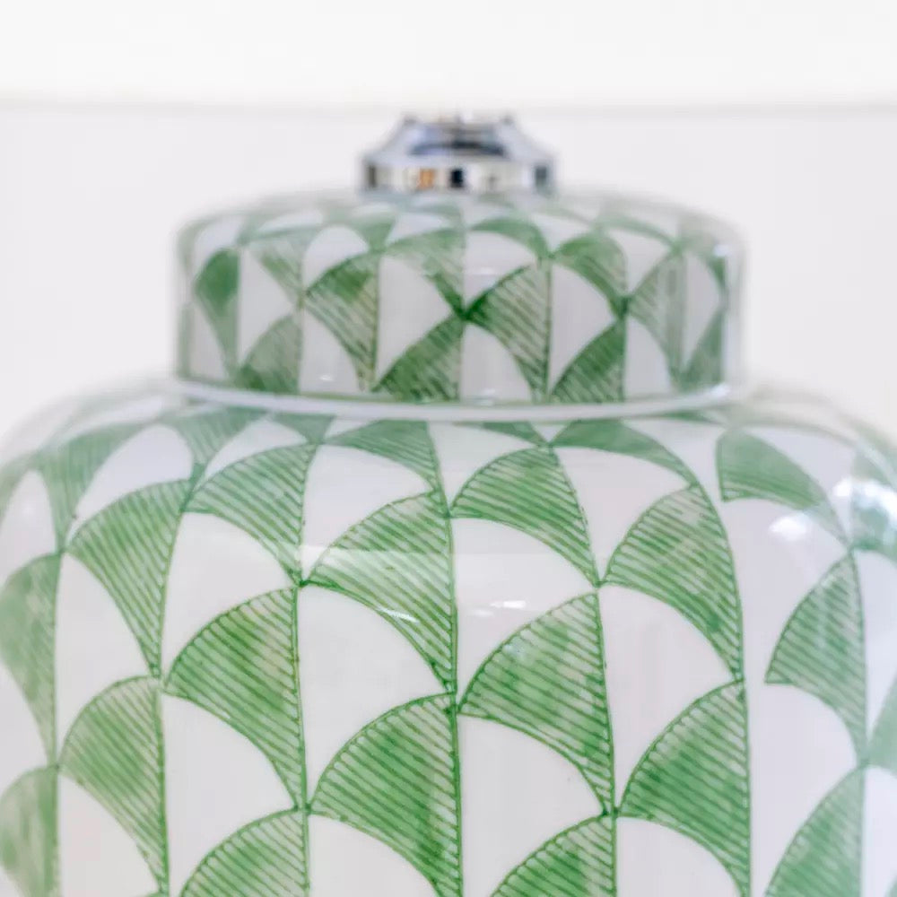 Lamp Fontana Olive With White Shade