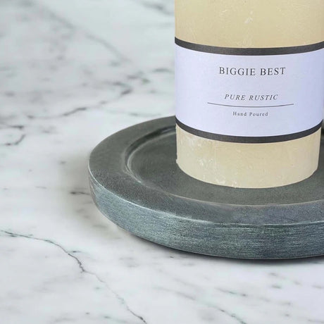 15CM GREY MARBLE PLATE