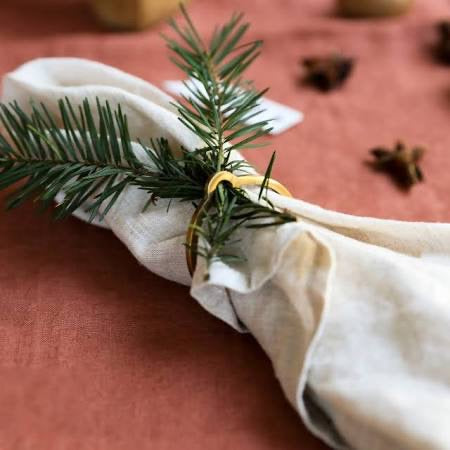 Brass O Napkin Ring Set of 4