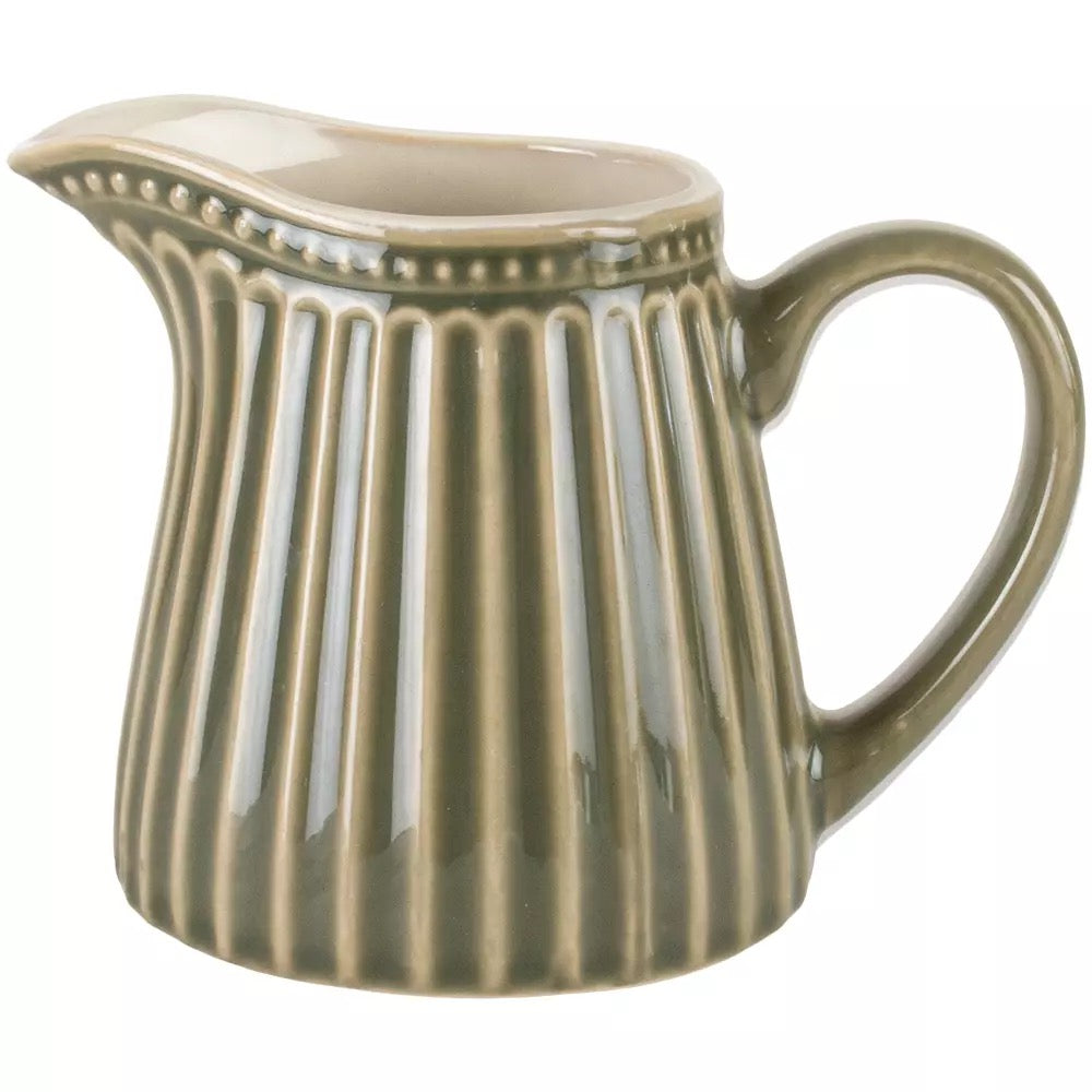 Pembroke Stoneware Jug Green