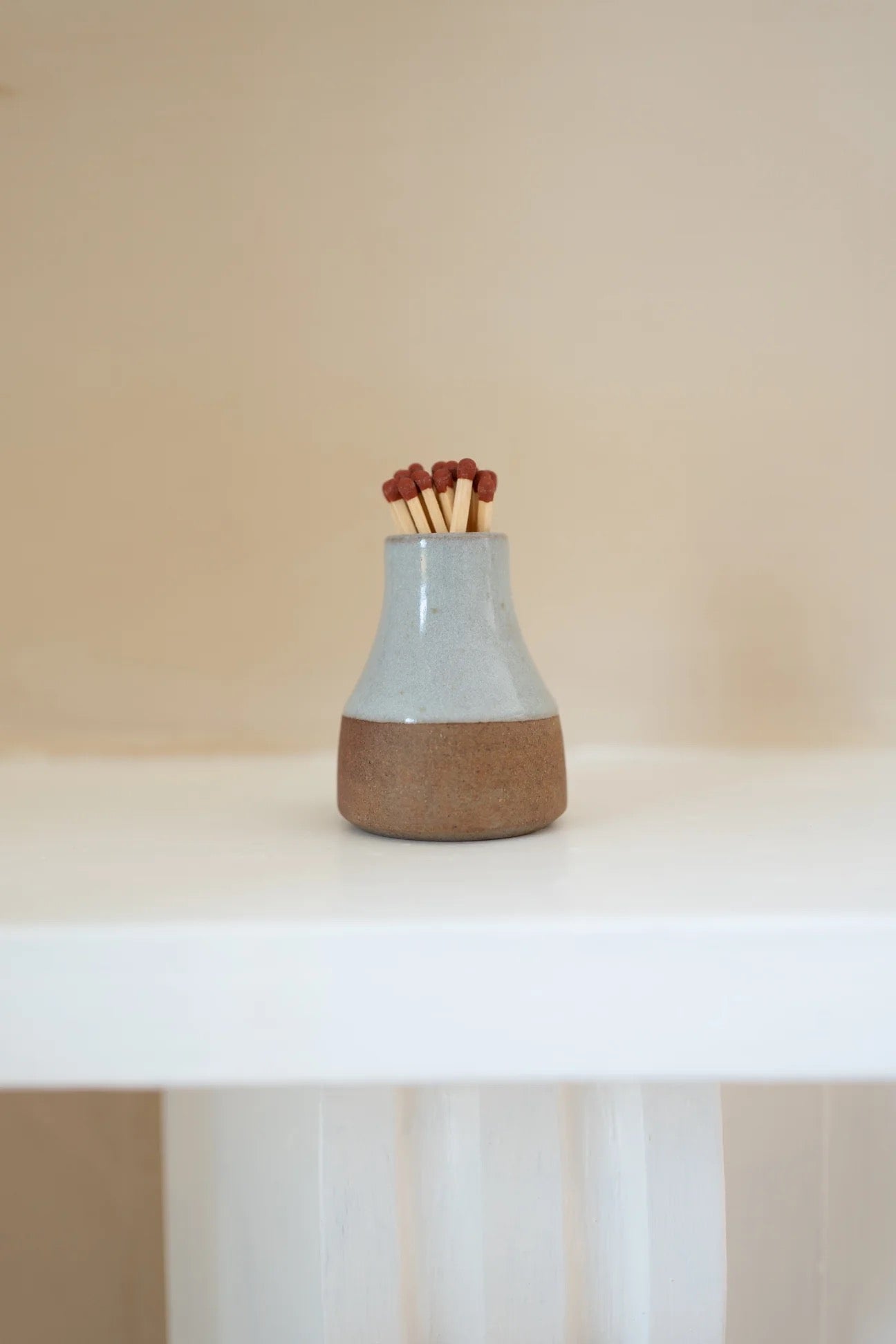 Milk Bottle Match Striker in Eggshell Blue