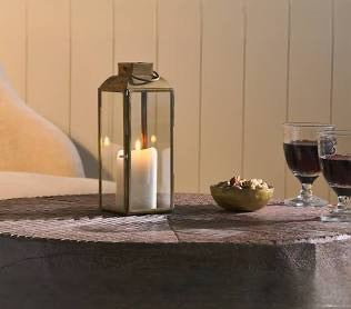 NKUKU Maro Brass Lantern