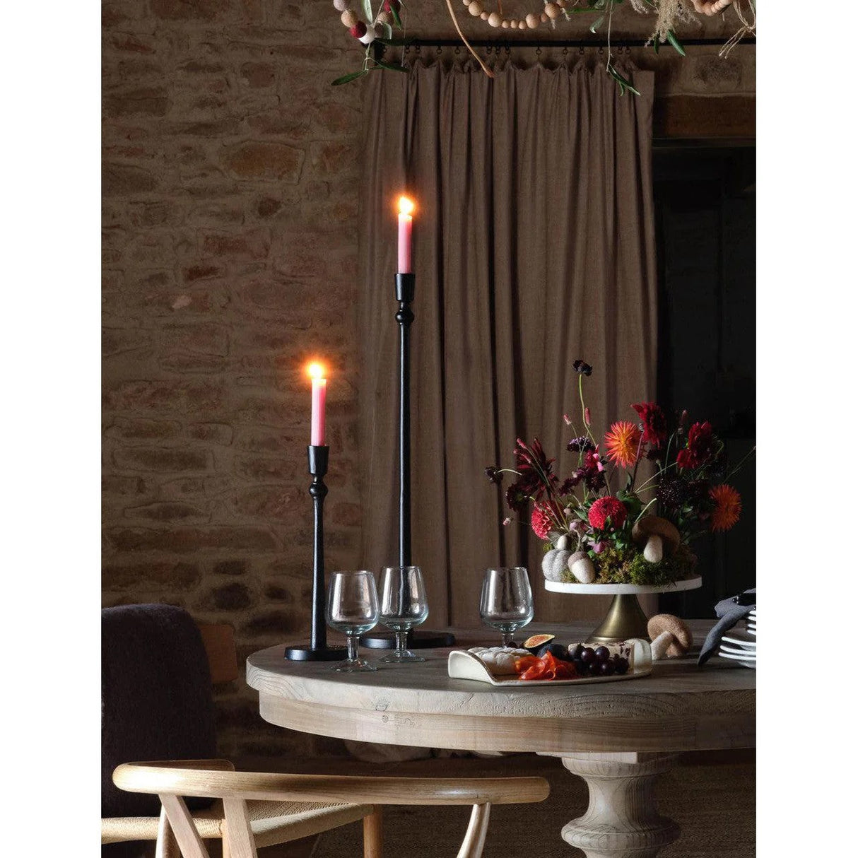 WESTCOTT CANDLE STICK  BLACK 3 Sizes