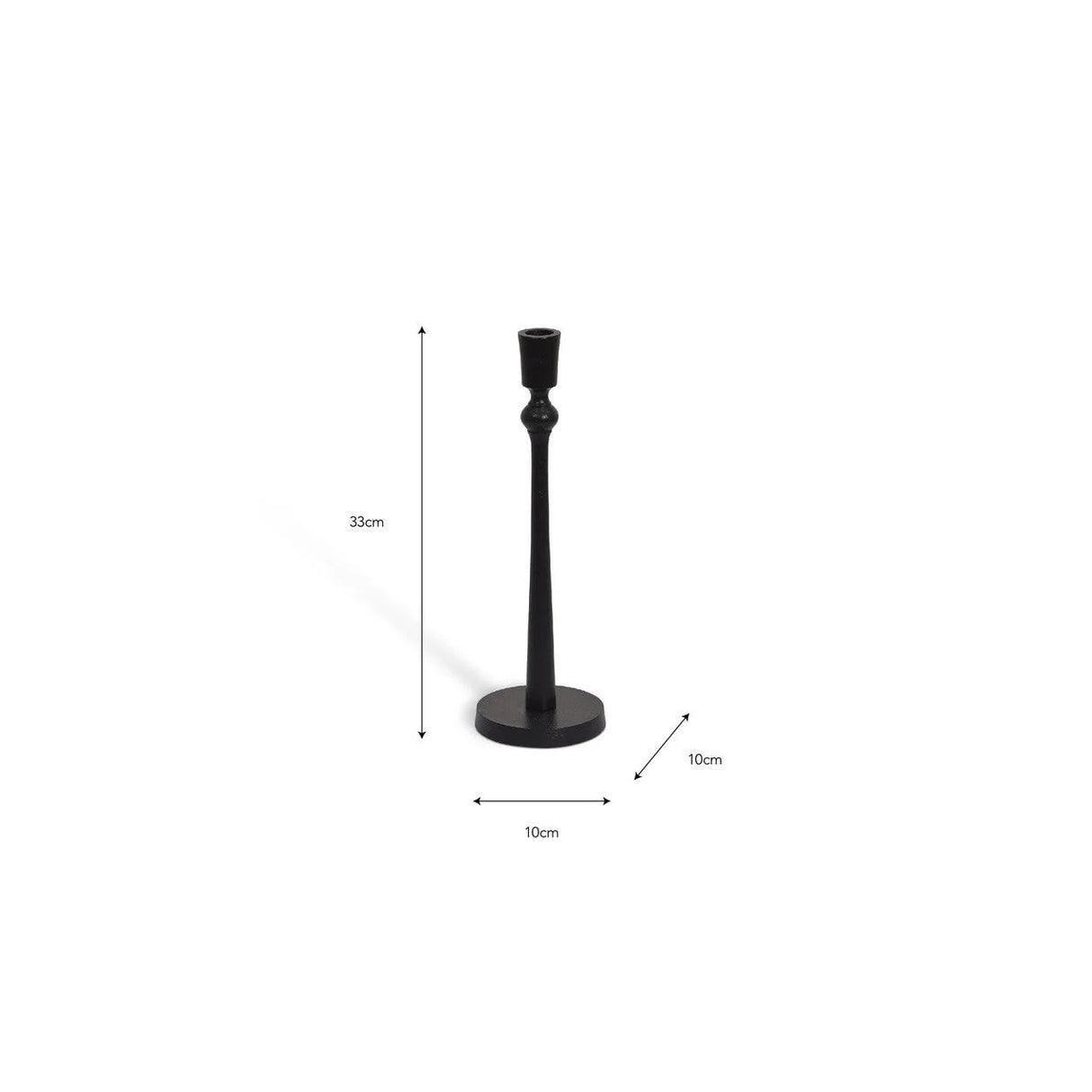 WESTCOTT CANDLE STICK  BLACK 3 Sizes