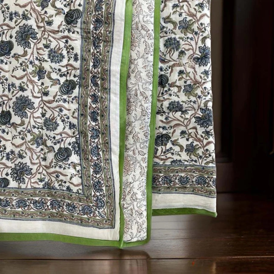 TIYA Hand Block Bedspread