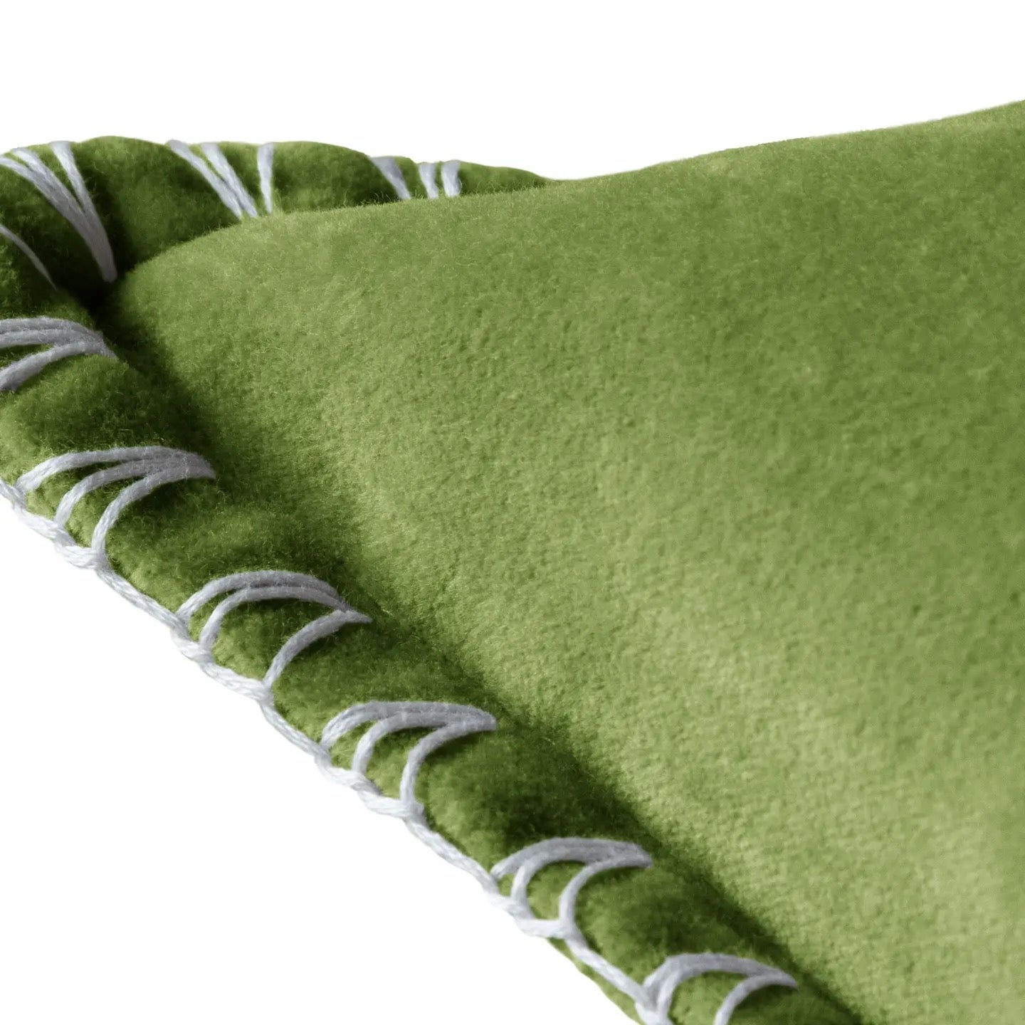 Stitch Embroidered Cushion Grass - Voyage