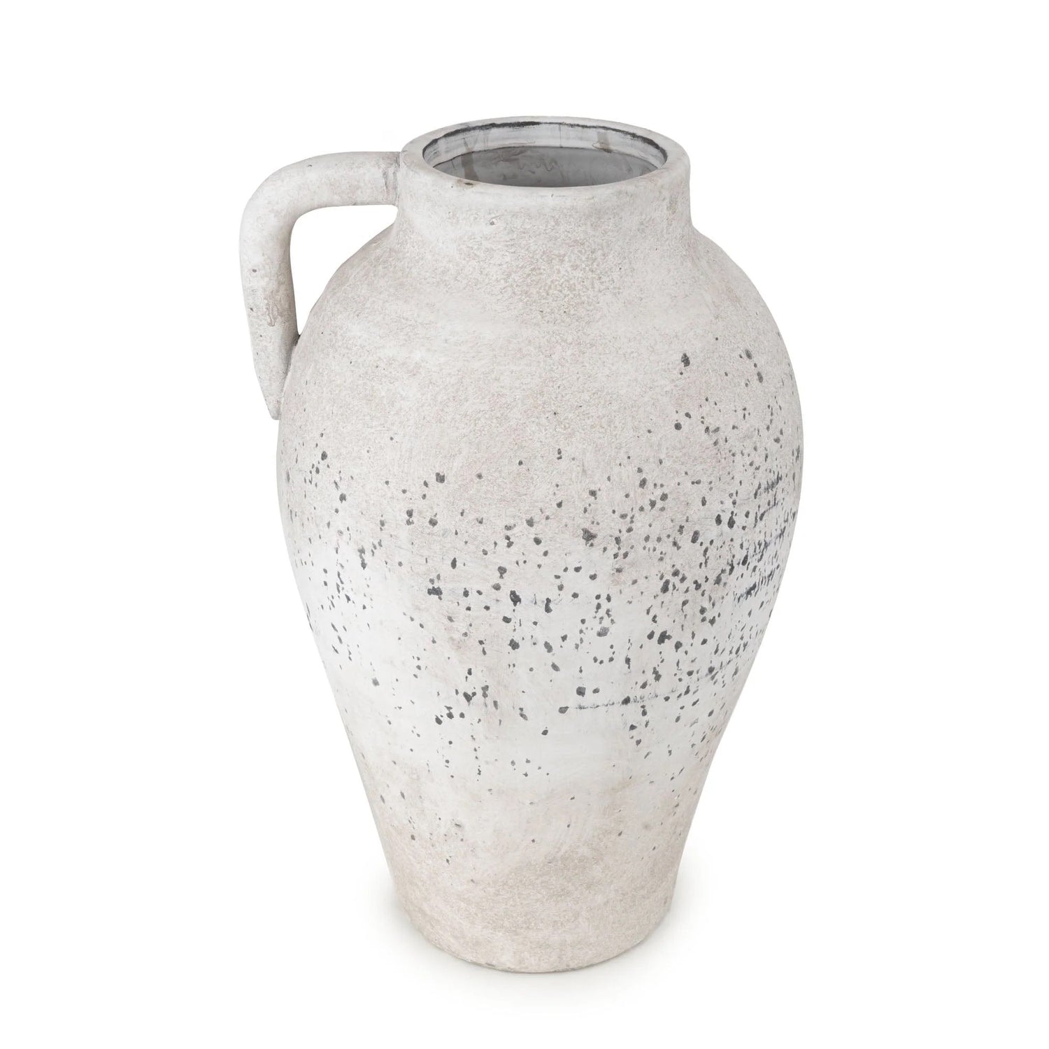 37cm Urn Vase with Handle - Stone