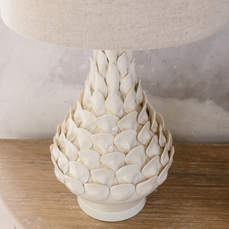 CLIFTON CERAMIC PINEAPPLE TABLE LAMP WITH SHADE