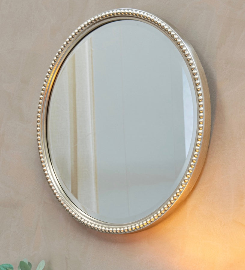 Lily Silver Round Mirror - RV Astley 2 colours