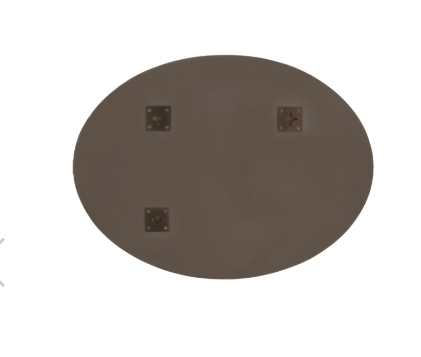 Lily Silver Oval Mirror - RV Astley