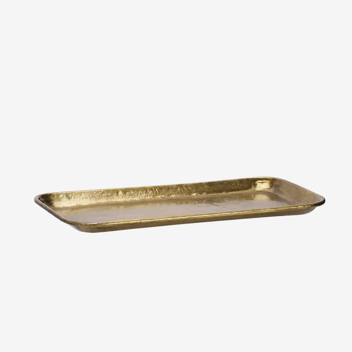 HAND HAMMERED ALUMINIUM TRAY - Crafted in India