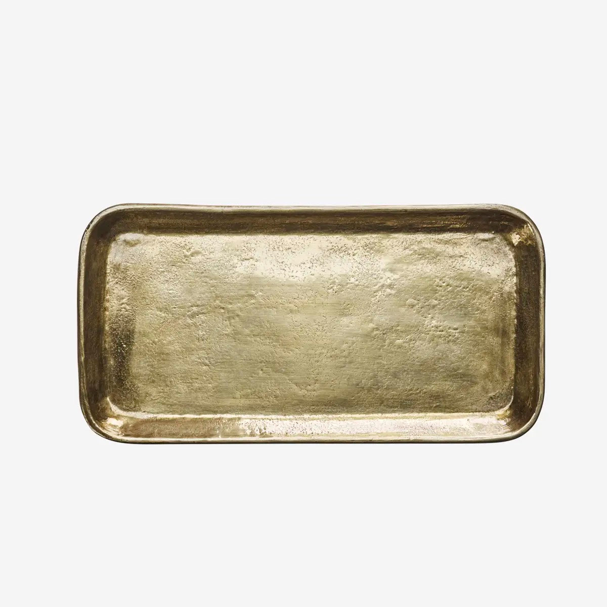 HAND HAMMERED ALUMINIUM TRAY - Crafted in India