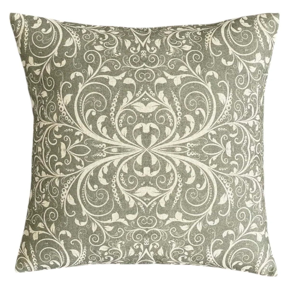 SWIRLS APPLE GREEN CUSHION