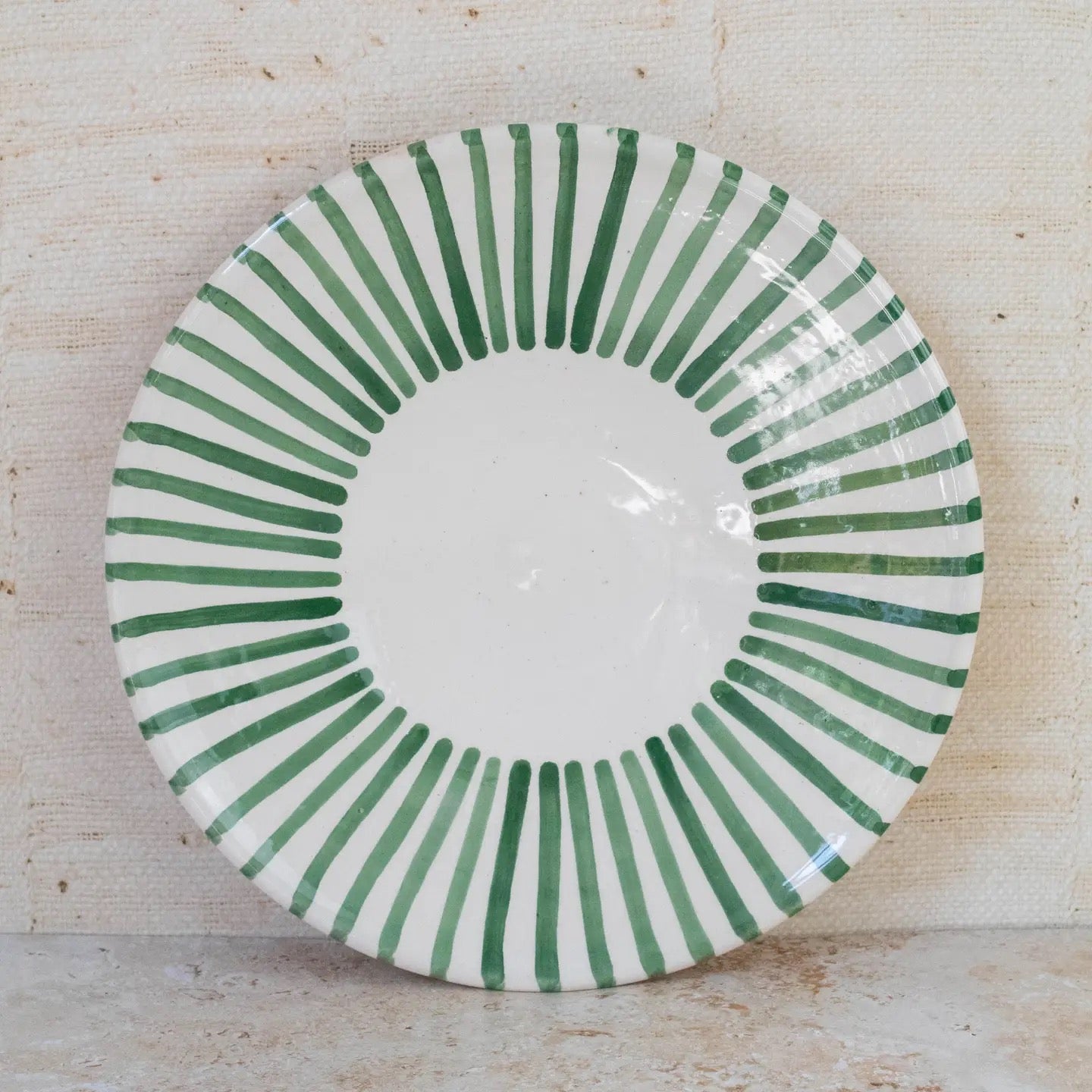 Handmade Moroccan Ceramic Plate – Ourika Collection - 2 sizes - 2 colours