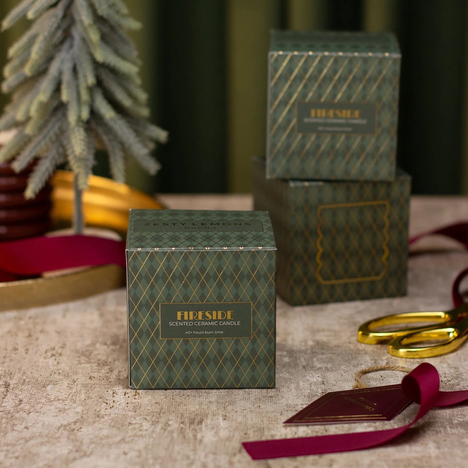 UNDER THE TREE: OLIVE FIRESIDE CANDLE - FIRESIDE