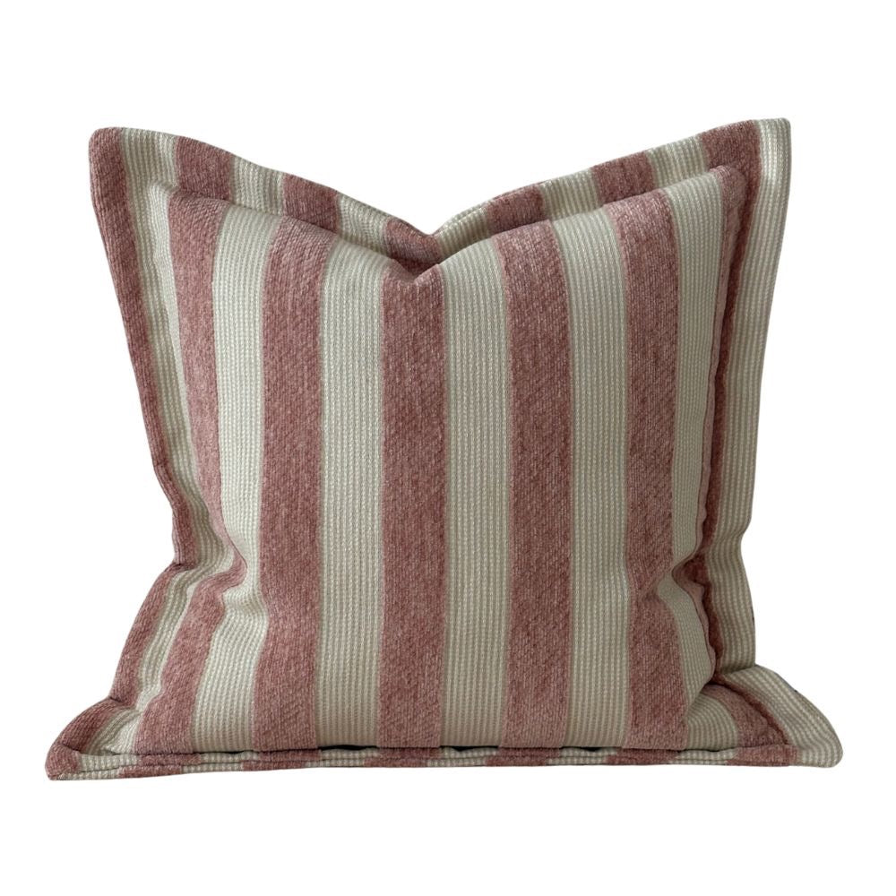 Orla Pink Stripe Cushion