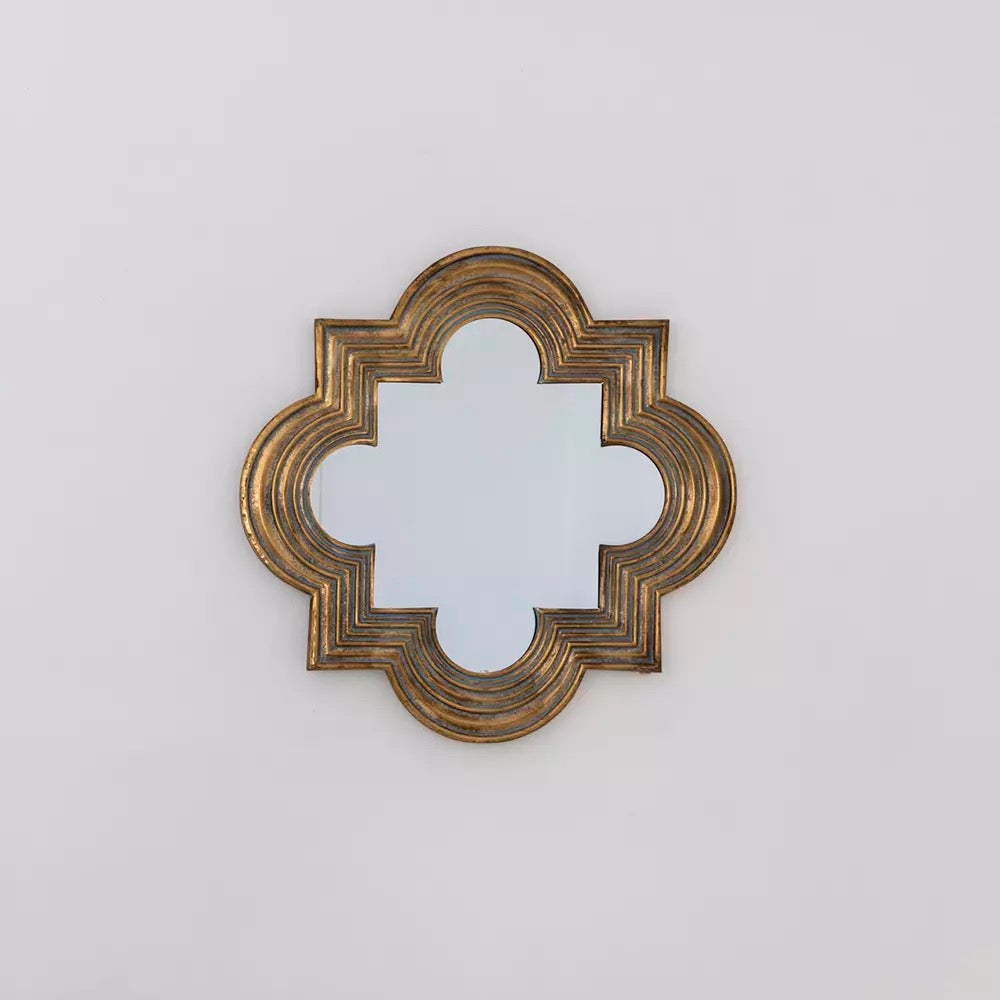 Ornate Mirror Antique Bronze