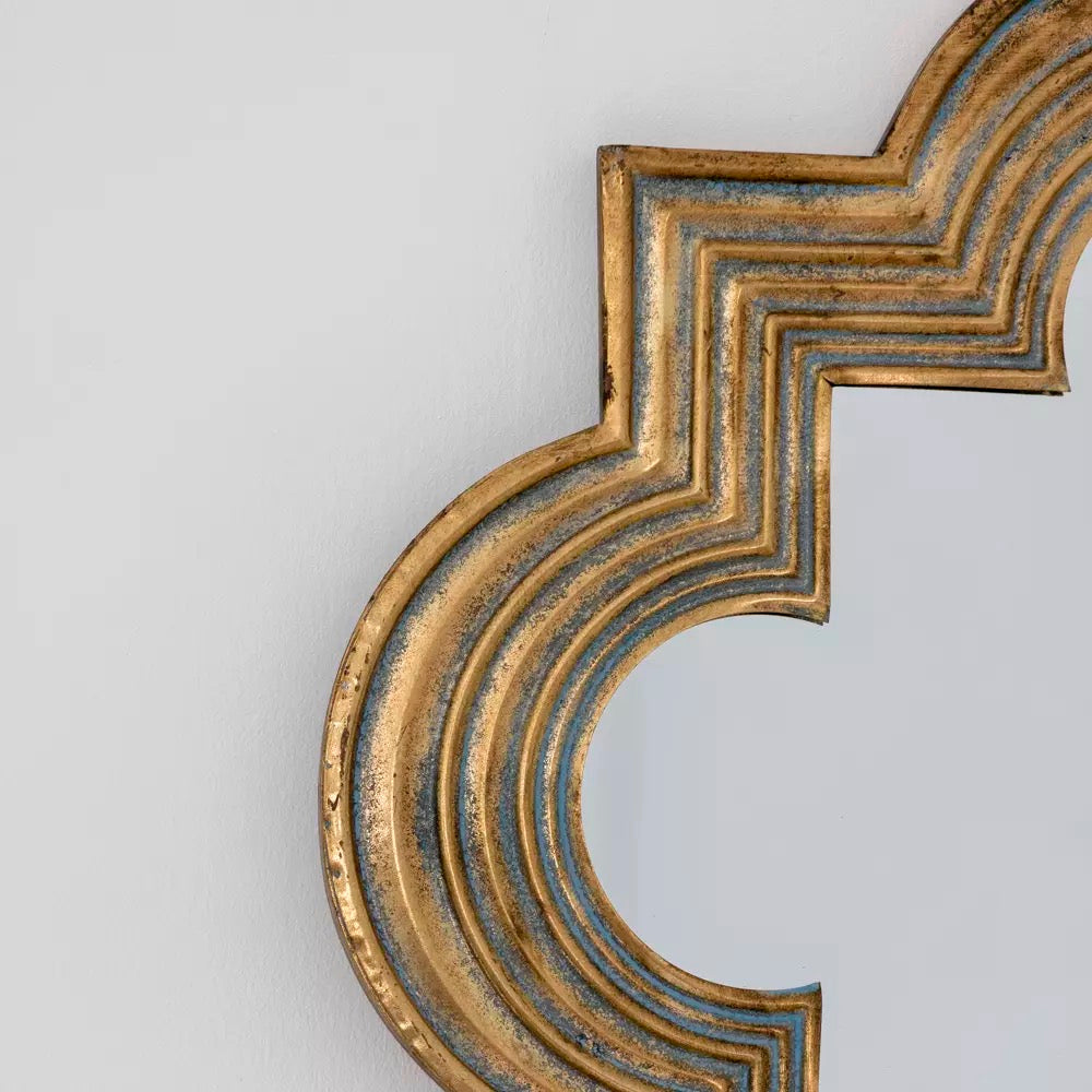 Ornate Mirror Antique Bronze