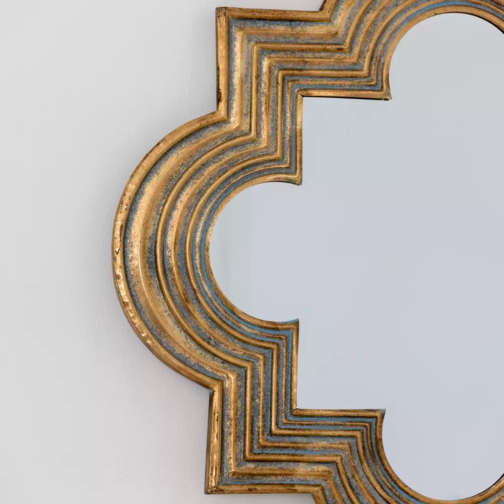 Ornate Mirror Antique Bronze