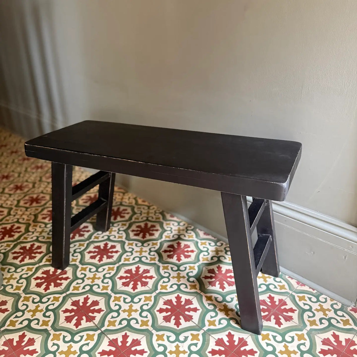 Painted Mango Wood Bench