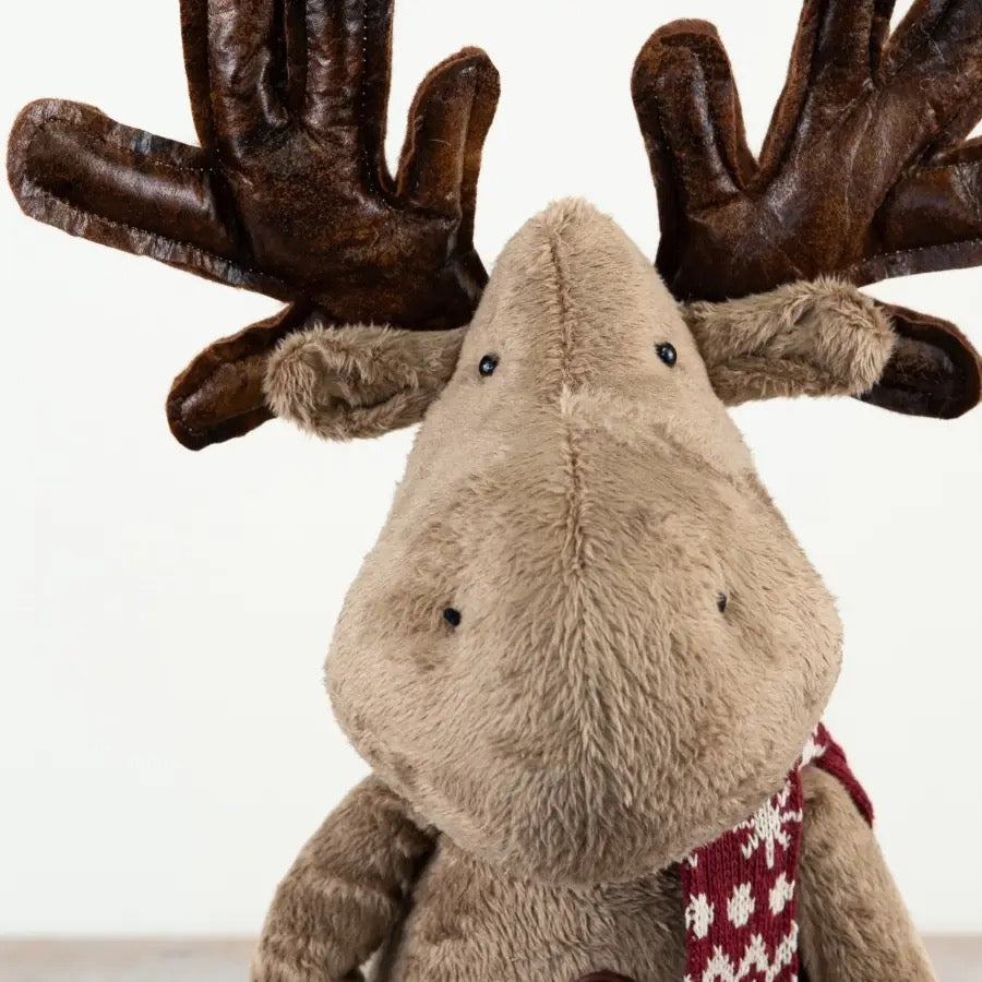 Sitting Fabric Reindeer Deco, 40cm