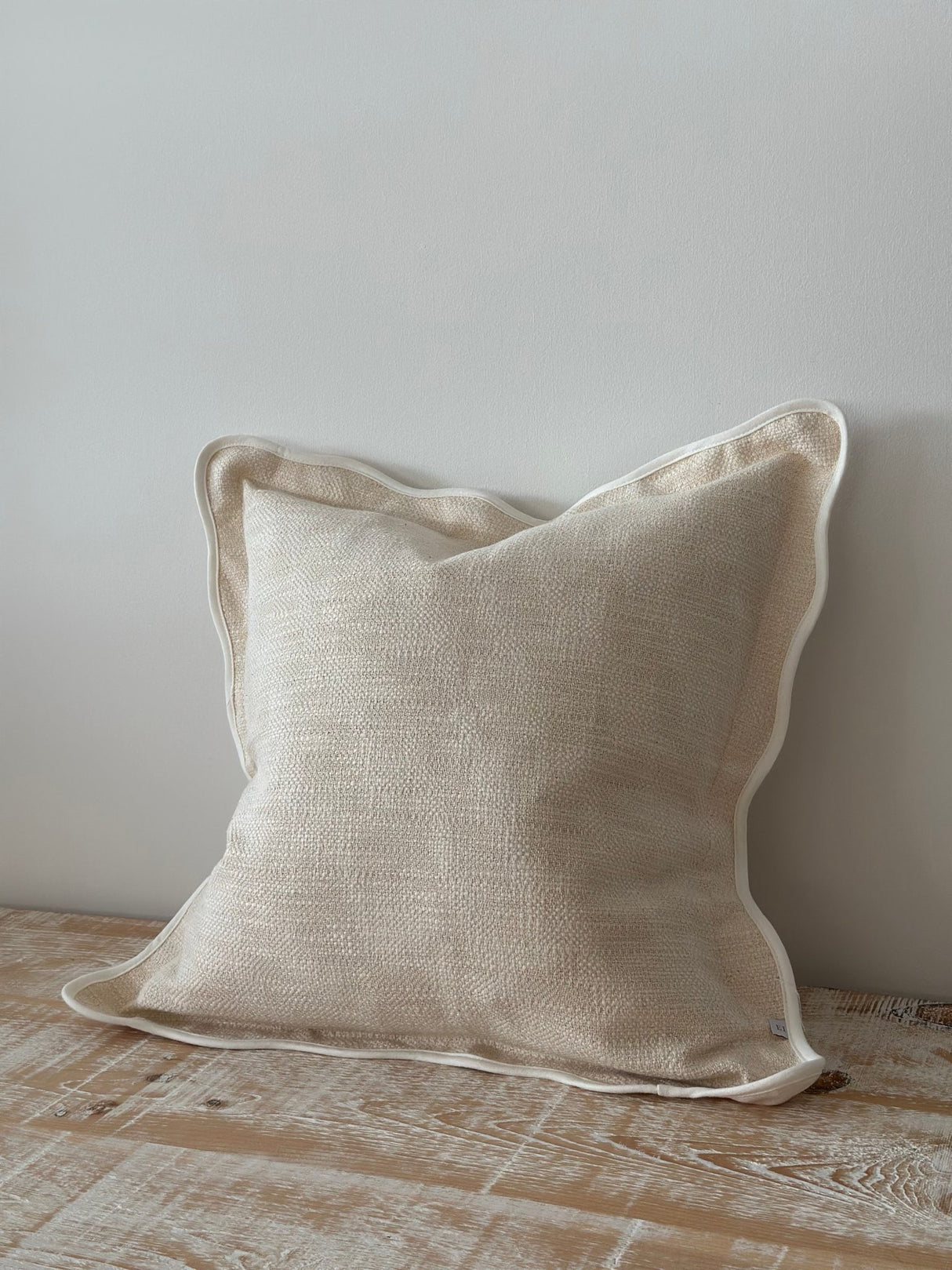 Chloe Cream Scalloped Edge Cushion - 2 sizes