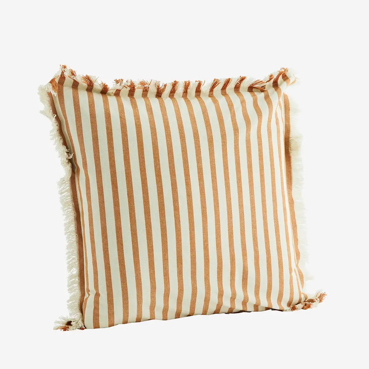 STRIPED CUSHION COVER W/ FRINGES