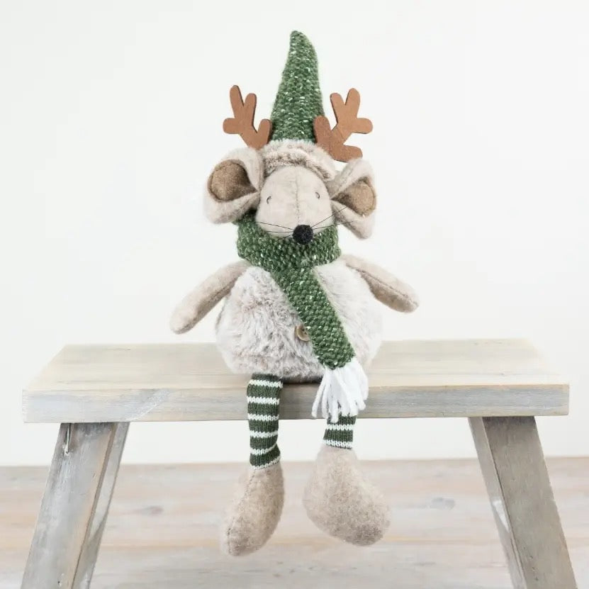 Sitting Mouse with Dangly Legs, 40cm
