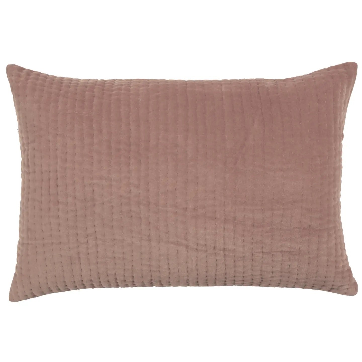 Haze Embroidered Cushion Dusky Pink - Voyage