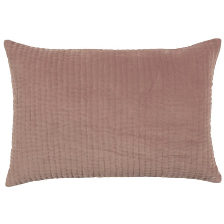 Haze Embroidered Cushion Dusky Pink - Voyage