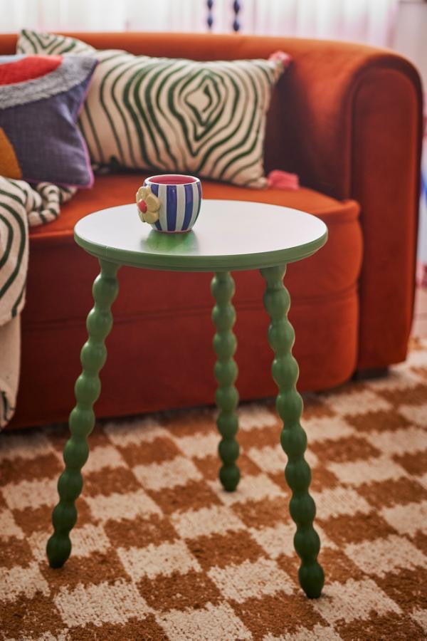 Salino Side Table, Green, Firwood - Bloomingville