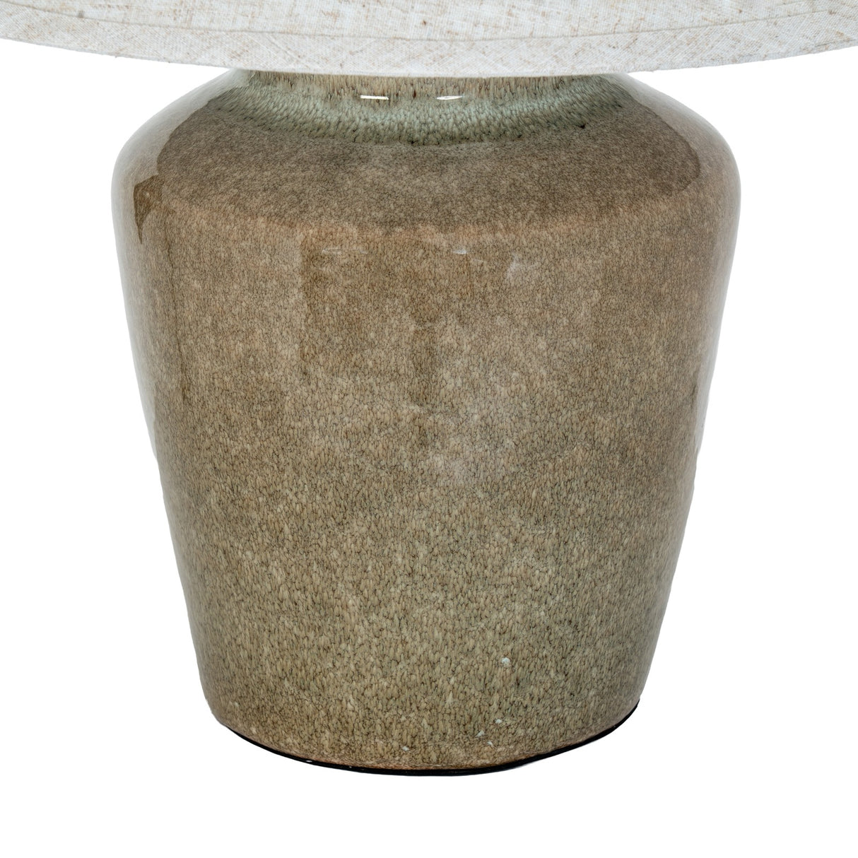 Mottura Ceramic Table Lamp With Edged Linen Shade