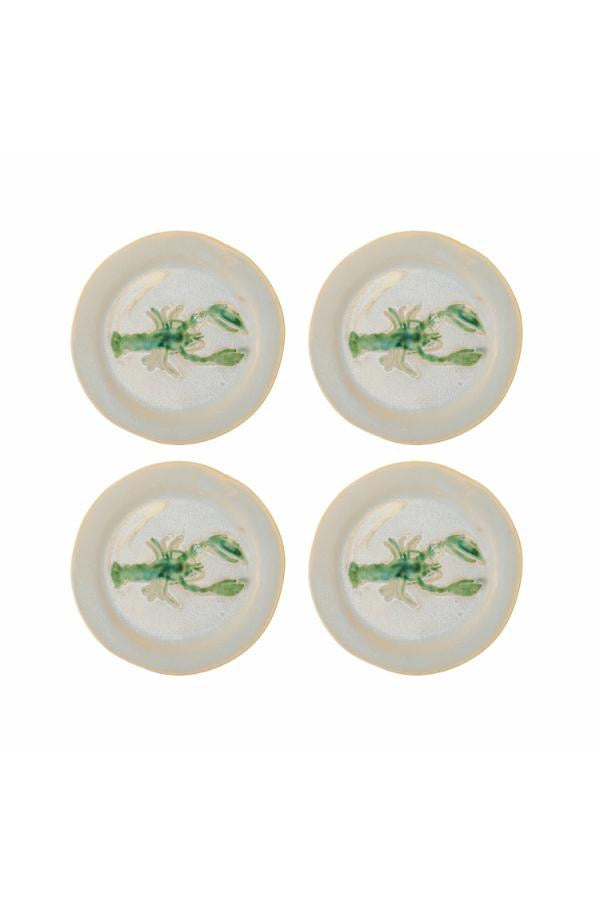 Hadden Plate, Green, Stoneware - LOBSTER