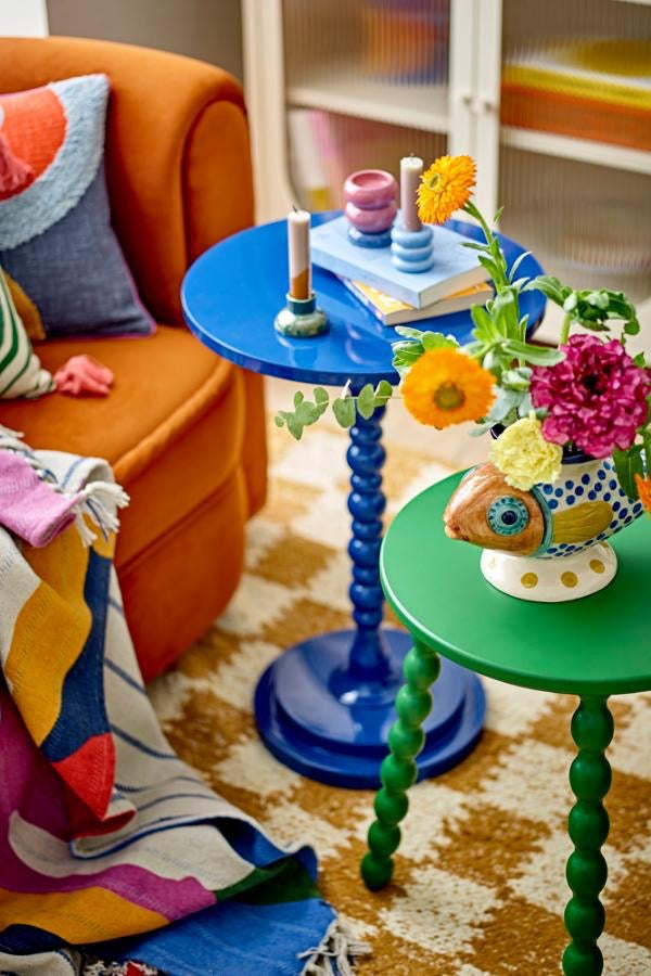 Salino Side Table, Green, Firwood - Bloomingville