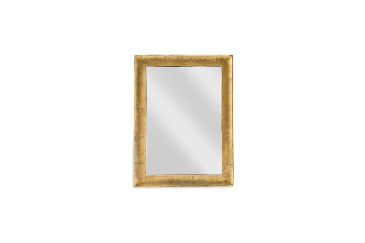 NKUKU Yadur Rectangular Mirror - Antique Brass - Small