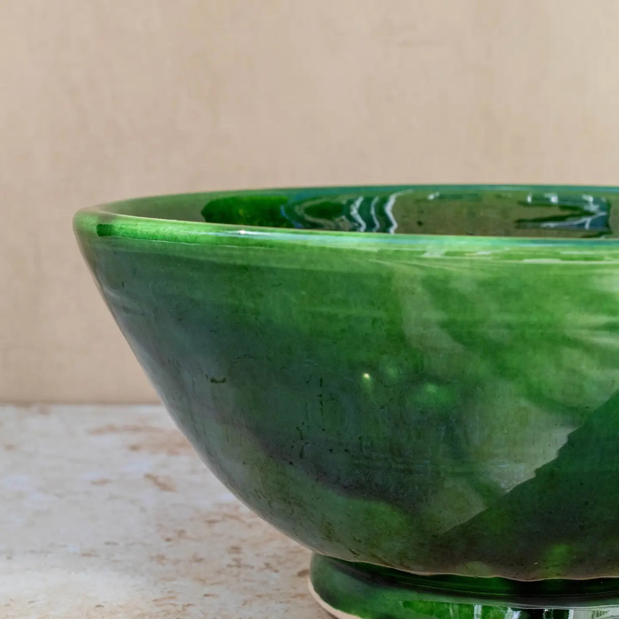 Tazekka Large Green Moroccan Ceramic Bowl - 2 sizes