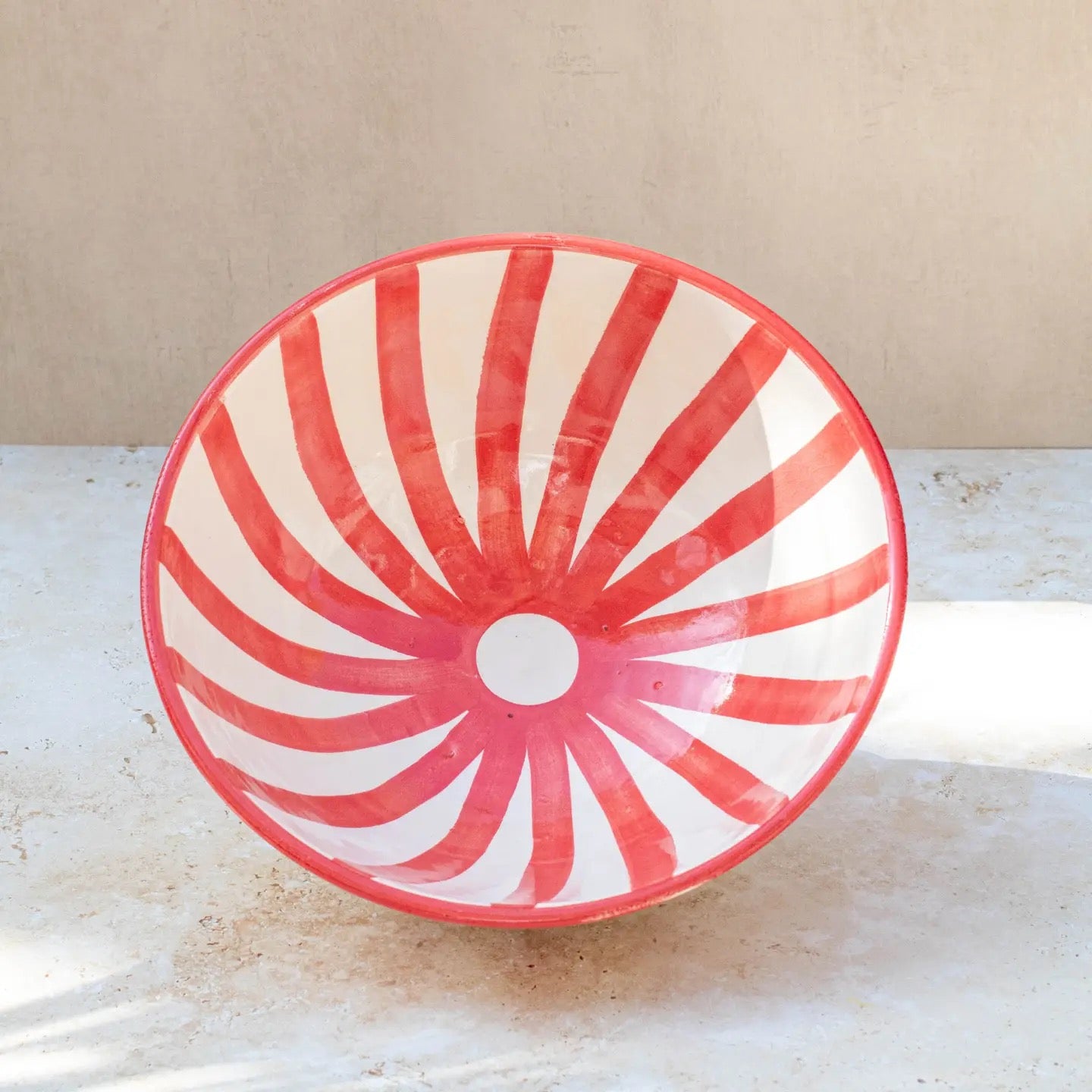 Large Handmade Moroccan Ceramic Bowls - 3 colours