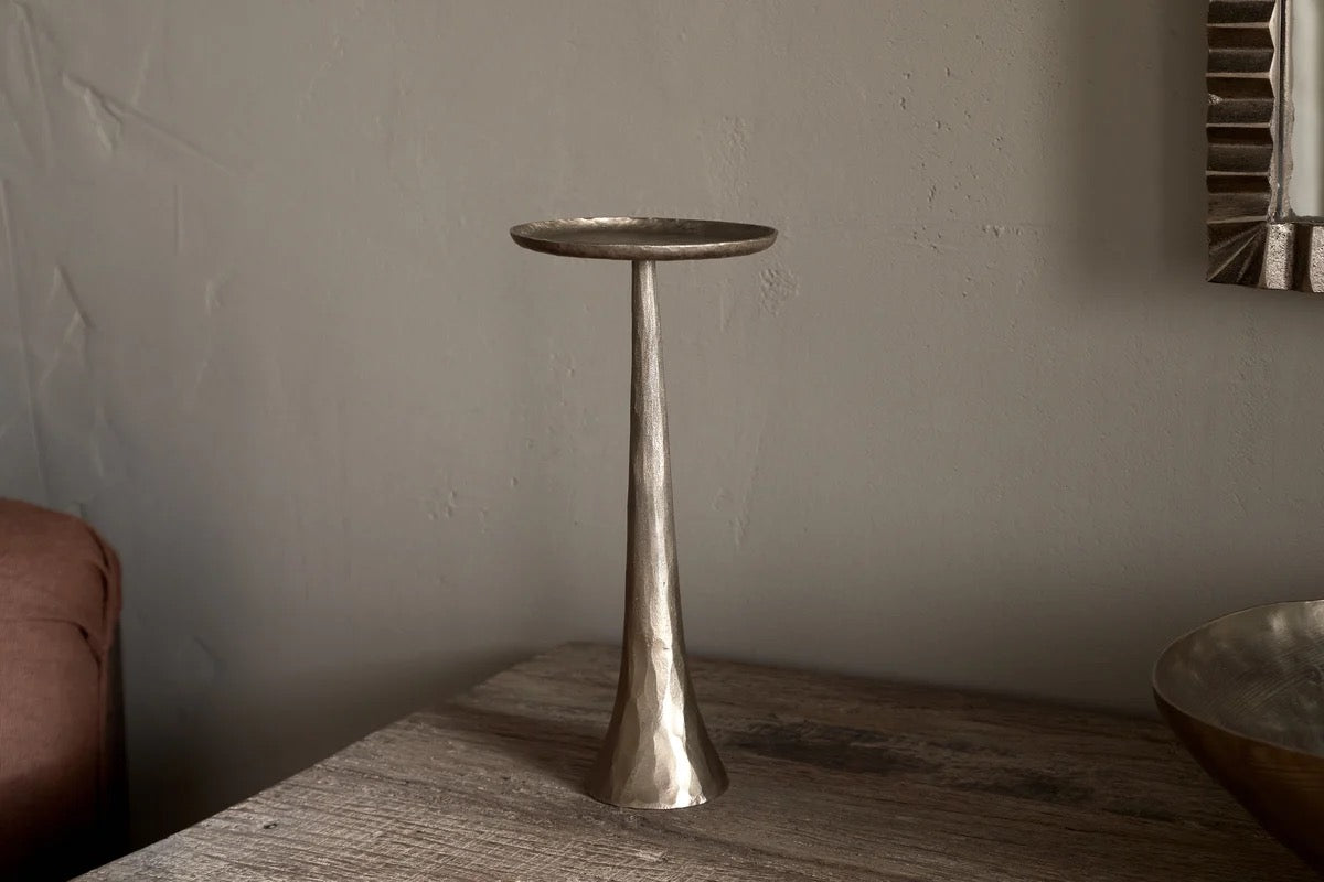 NKUKU - Lora Pillar Candle Holder - Brass