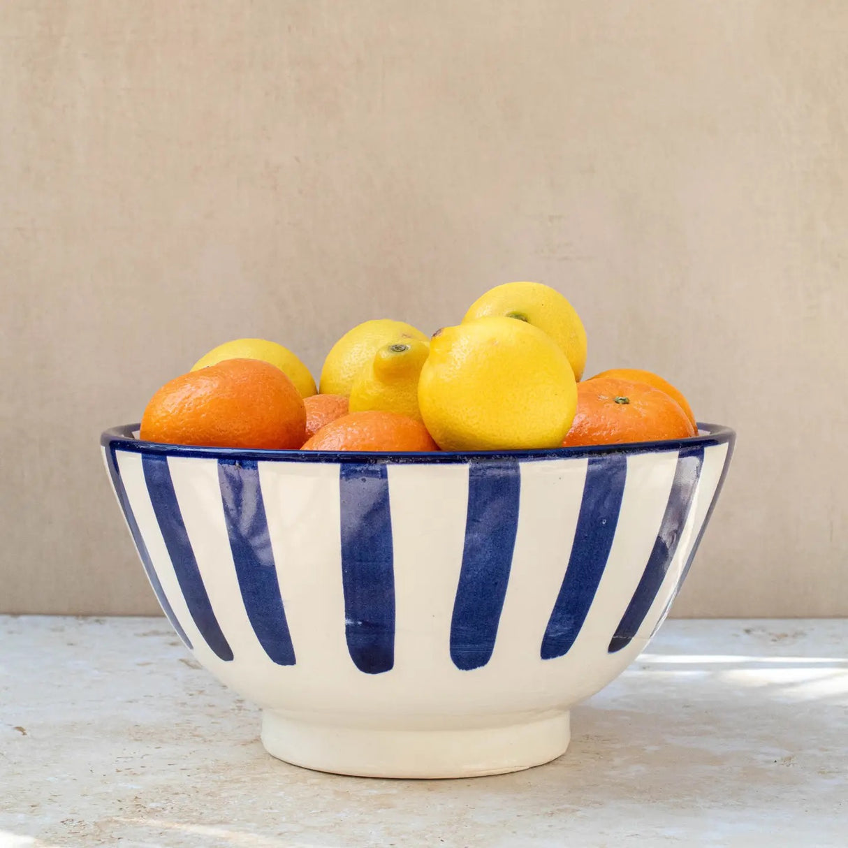 Large Handmade Moroccan Ceramic Bowls - 3 colours