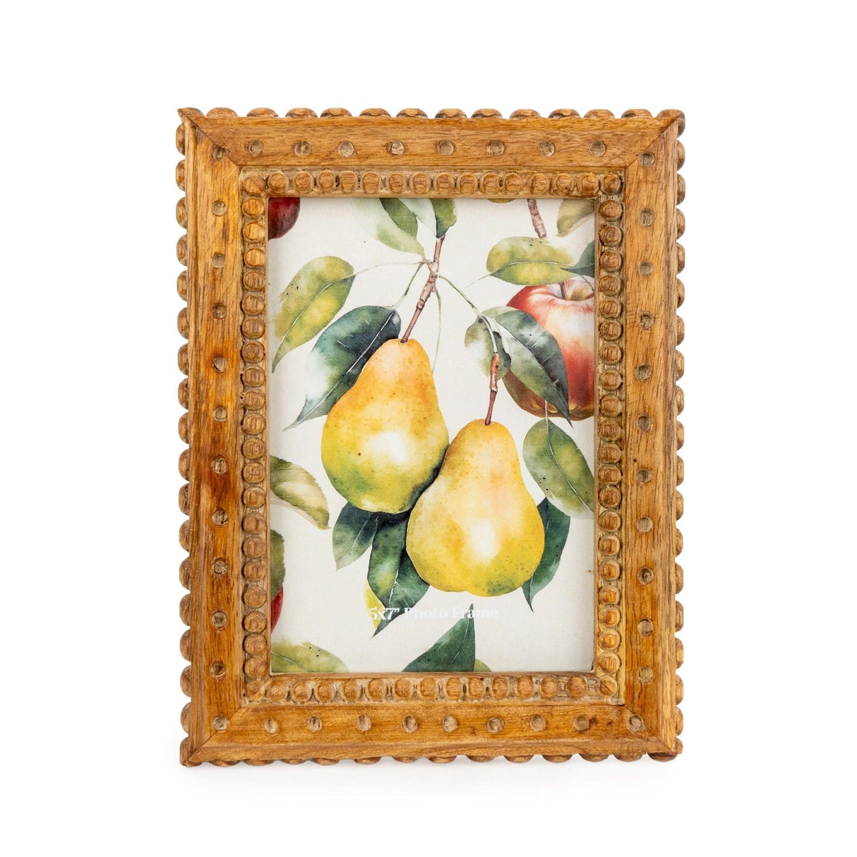 5x7 Photo Frame - Mango Wood Debossed Design