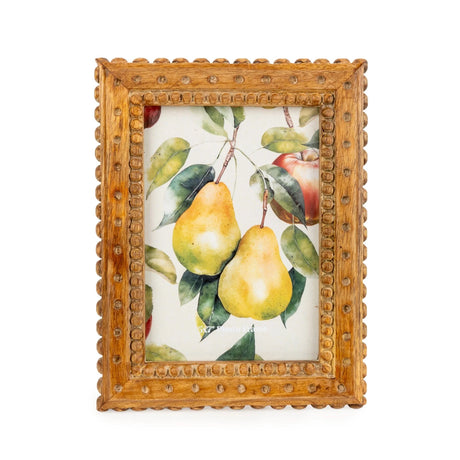5x7 Photo Frame - Mango Wood Debossed Design