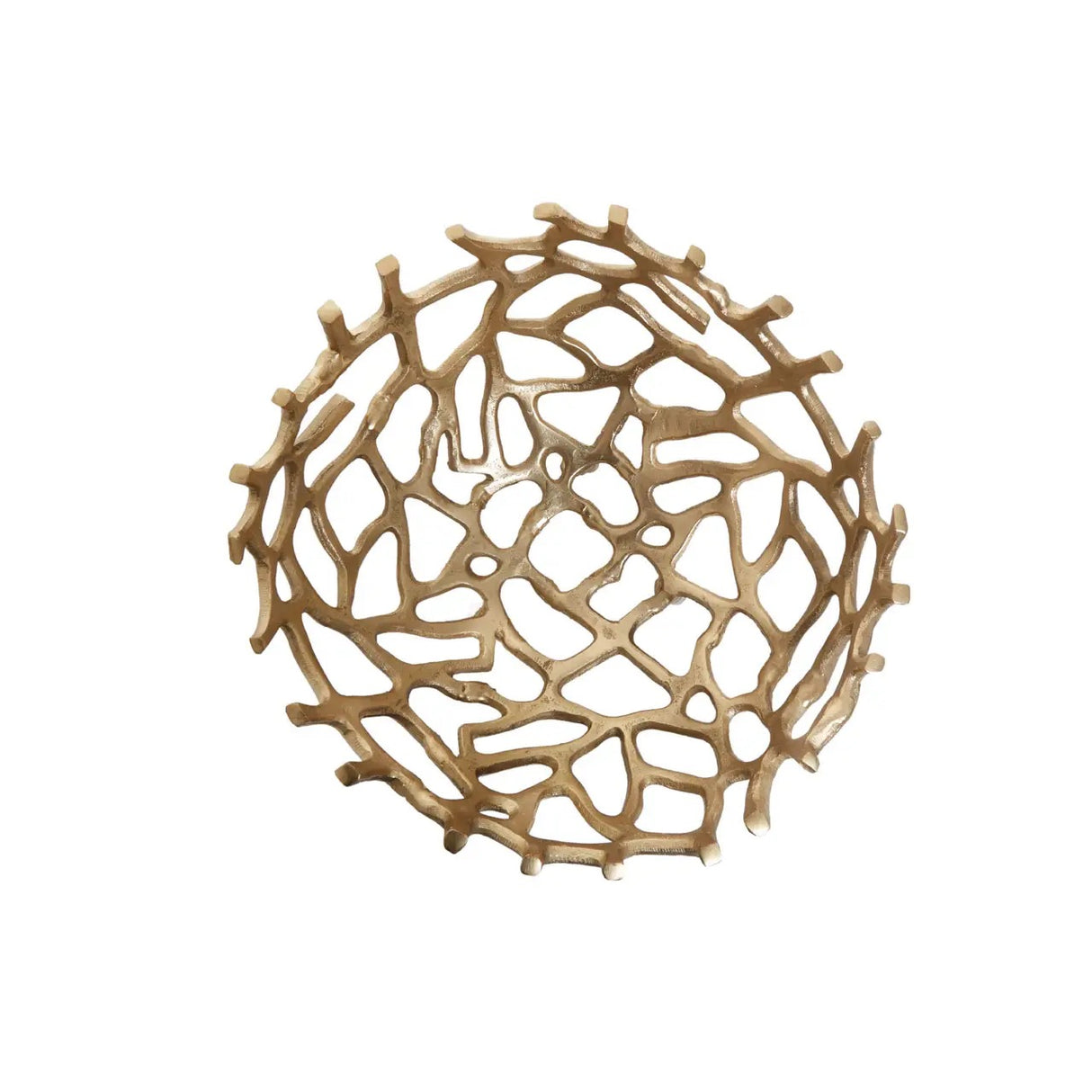 Prato  Coral Effect Bowl - 2 finishes Gold/Silver