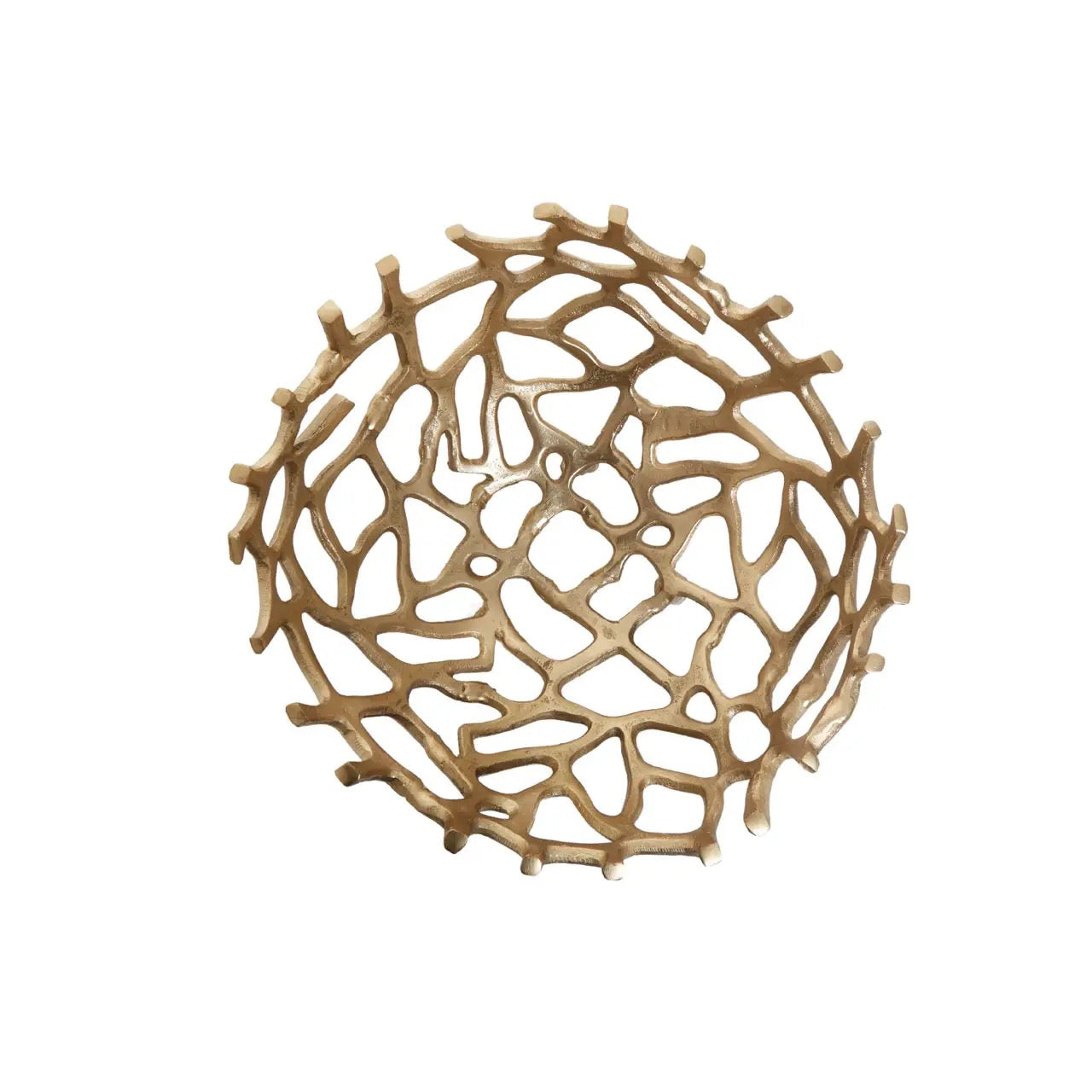 Prato  Coral Effect Bowl - 2 finishes Gold/Silver