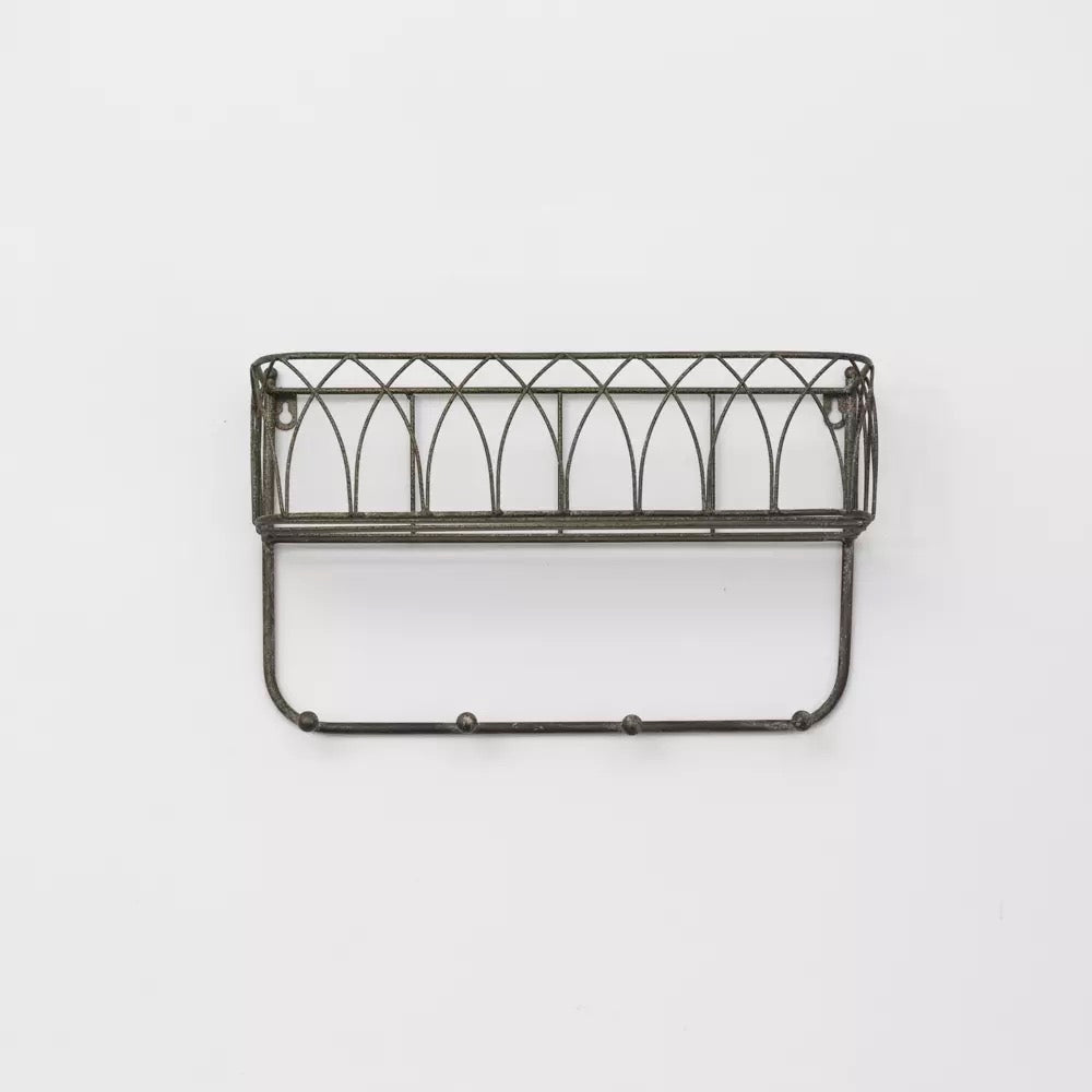 Decorative Shelf With Hooks 2 Sizes