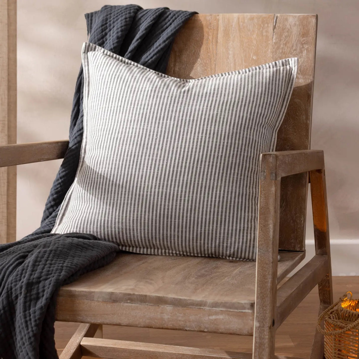 Truro Stripe Reversible Cushion- 3 colours