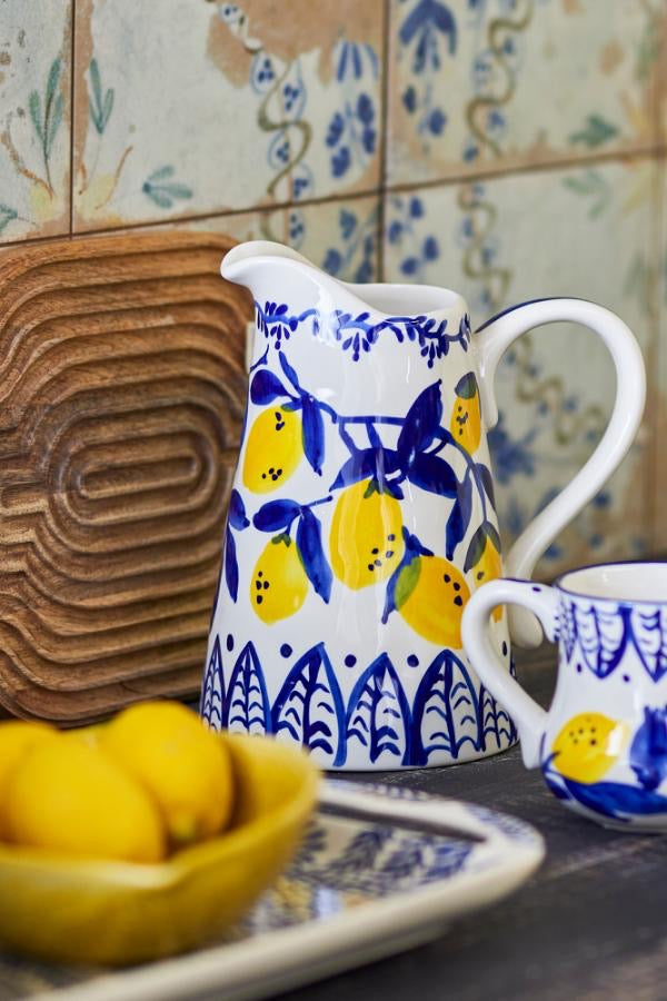 Maxima Jug, Blue, Stoneware