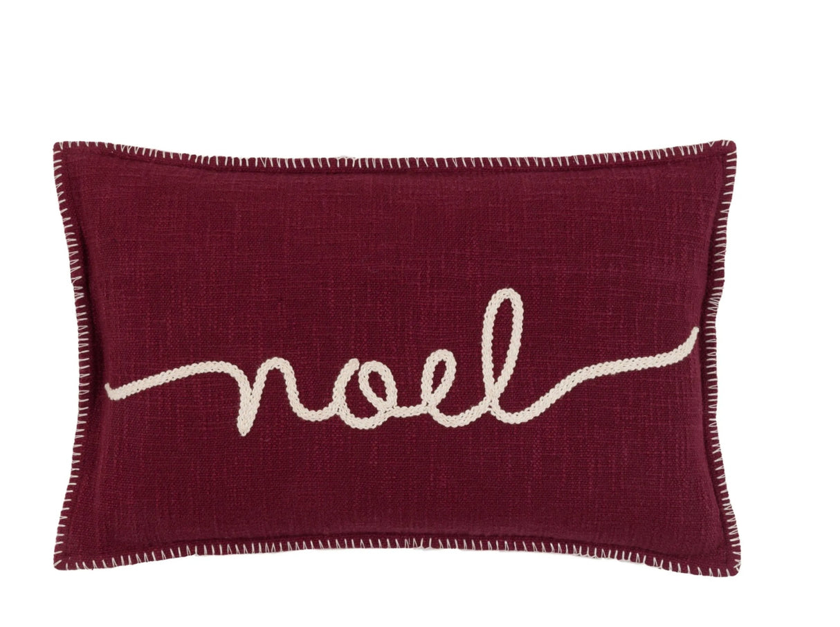 Noel Script Christmas Cushion 30X50cm
